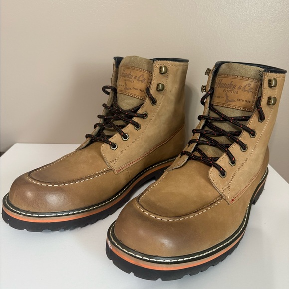 Hawke & Co Other - Hawke & Co Harrison Leather Work Boot Tan Brown Water Resistant Lace-Up Men's 11